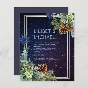 Nuit étoilée Eucalyptus bleu chardon hiverMariage