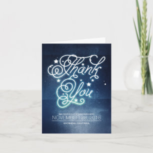 Nuit étoilée Mariage Enchanté Merci