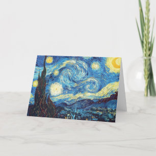 Nuit étoilée par Van Gogh, Art, Carte