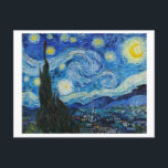 Nuit étoilée par Vincent Van Gogh Carte postale<br><div class="desc">La nuit étoilée de Vincent Van Gogh (1889)</div>