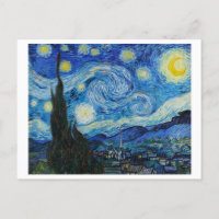 Nuit étoilée par Vincent Van Gogh Carte postale