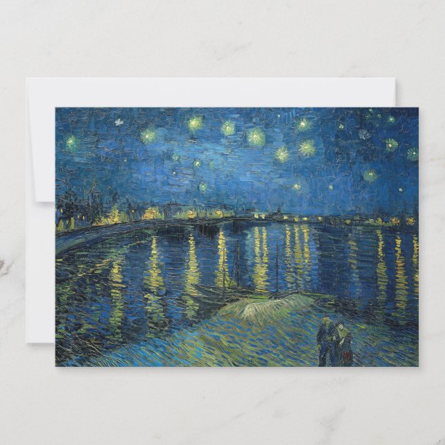 Nuit étoilée sur le Rhône | Vincent van Gogh (Devant)