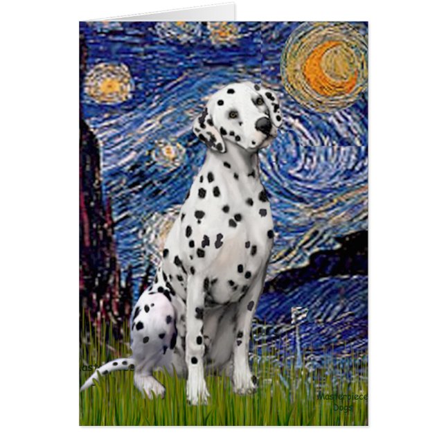 Nuit étoilée (Vertical)  - Dalmatien (Devant)