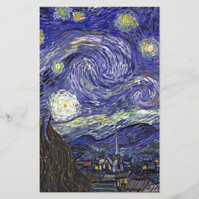 Nuit étoilée, Vincent Van Gogh. (Devant)