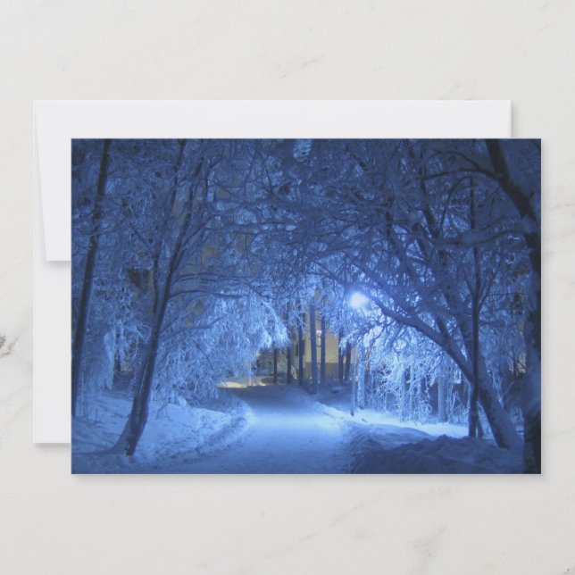 Nuit hivernale neige (Devant)