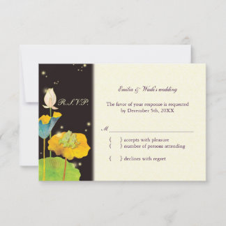 Nuit luciole mignonne Mariage romantique RSVP