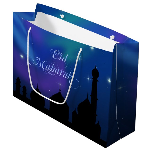Nuit magique d'Eid - grand sac de cadeau (Devant Angle)