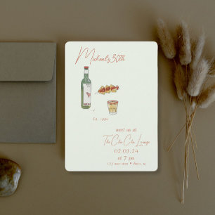 Nuit Mezcal Taco Invitation Anniversaire