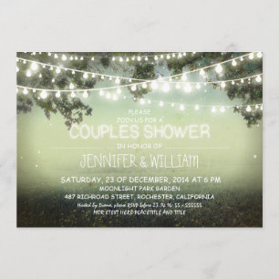 nuit rustique couples douche invitations