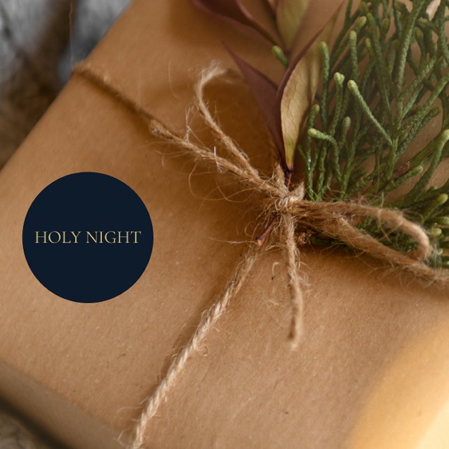 NUIT SAINTE Autocollant de Noël chrétien Navy #3 (Créateur téléchargé)