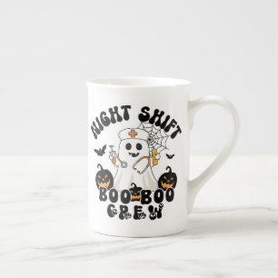 Nuit Shift Nurft Mug - BOO BOO Crew Ghost