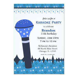 carte invitation karaoke