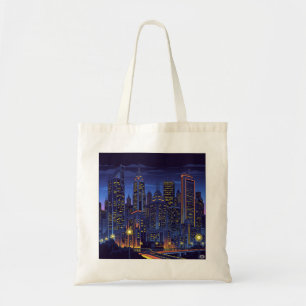 Nuits de Neon City - Sac fourre-tout d'art futuris