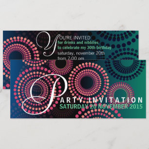 Nuits d'été Feu d'artifice Invitation