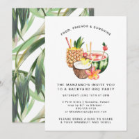 Nuits havanaises | Invitation de fête de jardin d'