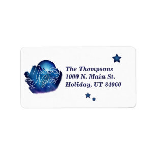Nuits Milkyway / Étiquettes d'adresse de retour