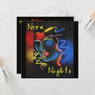 Nuits Neon Invitation