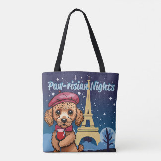 Nuits Paw-risian ! Sac fourre - tout de caniche mi