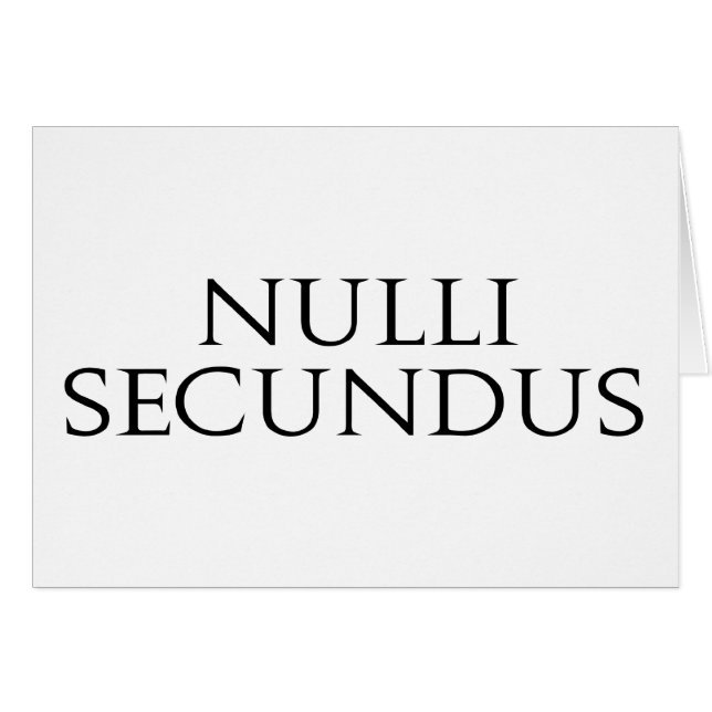 Nulli Secundus (Devant horizontal)
