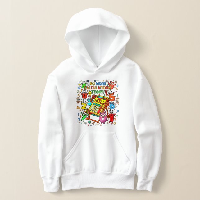 Number Day Kids Hoodie | Fun Colourful Numbers (Poser)