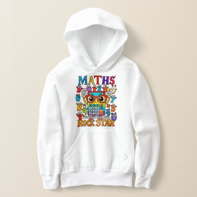 Number Day Kids Hoodie | Maths Rock Star (Poser)