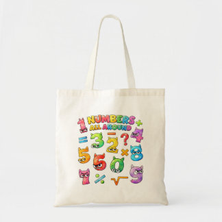 Number Day Tote Bag | Colourful Maths Numbers