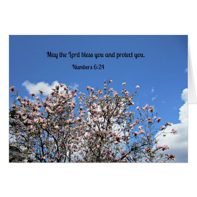 Numbers 6:24 May the Lord bless you.... (Devant Horizontal)