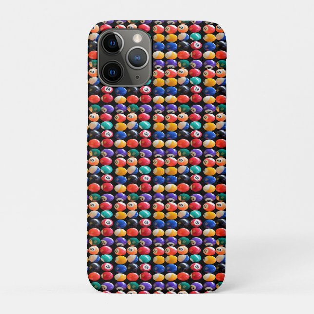 Numbers Coloured Eightballs, iPhone 11 Coque (Dos)