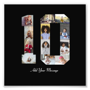 Numéro 10 Photo Collage Poster