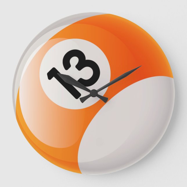 Numéro 13 Billiards Horloge à billes (Recto)