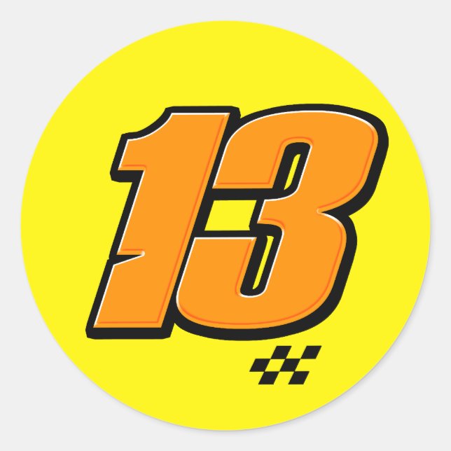 Numéro 13 - Sticker (Devant)