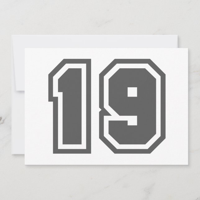 Numéro 19 (Devant)