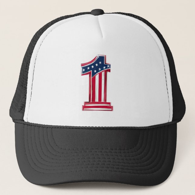 Numéro 1 Casquette américain (Devant)