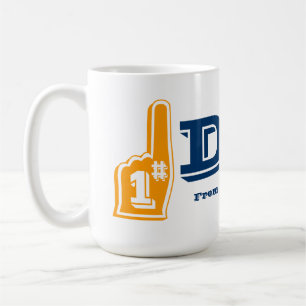 Numéro #1 Fan papa Fan message personnalisé Mug