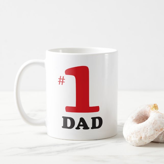 Numéro 1 Papa Café Mug (Avec donut)