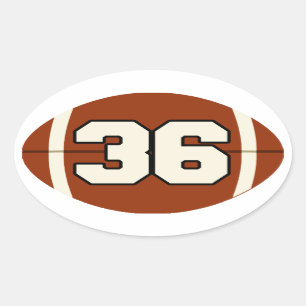 Numéro 36 Sticker pour football