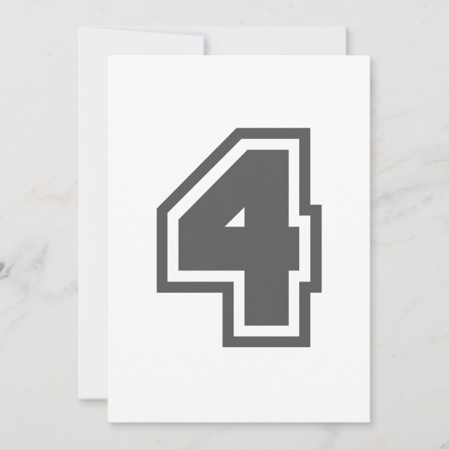 Numéro 4 (Devant)