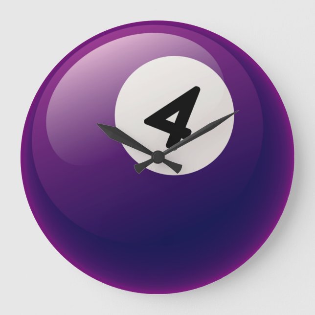 Numéro 4 Billard Horloge (Recto)