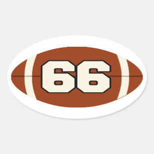 Numéro 66 Sticker pour football