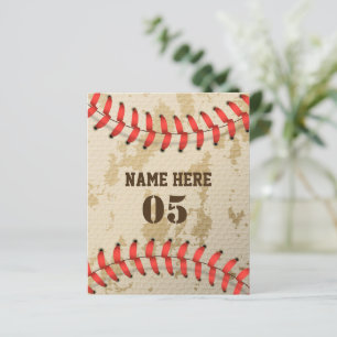 Numéro de base-ball Vintage personnalisé Rétro