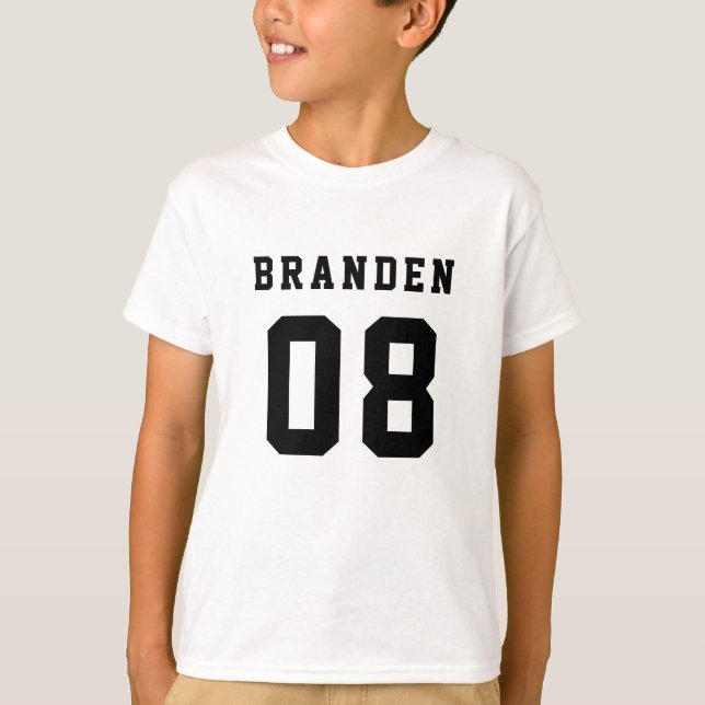 Numéro de garçon TShirt (Devant)