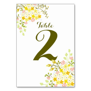 Numéro de la carte du Mariage Floral Spring