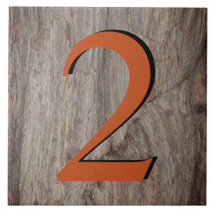 Numéro de la maison de lumière de cuivre Carreau