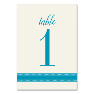 Numéro de la table Aqua, Caroline Panneau de la ta
