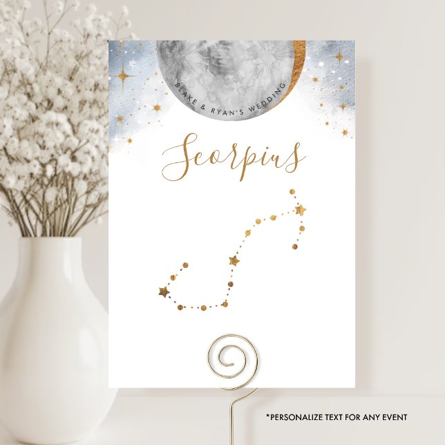 Numéro de la Table Céleste, Constellation du Scorp (Créateur téléchargé)
