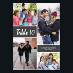 Numéro de la table de Mariage de collection photo<br><div class="desc">Mariage de collection photo moderne Numéro de table : Personnalisez votre histoire d'amour Faites de votre réception de mariage une réception unique et mémorable avec nos numéros de table de Mariage de collection photo moderne. Ajoutez une touche personnelle en présentant des photos préférées dans un magnifique collage qui capture magnifiquement...</div>