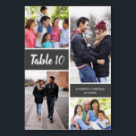 Numéro de la table de Mariage de collection photo<br><div class="desc">Mariage de collection photo moderne Numéro de table : Personnalisez votre histoire d'amour Faites de votre réception de mariage une réception unique et mémorable avec nos numéros de table de Mariage de collection photo moderne. Ajoutez une touche personnelle en présentant des photos préférées dans un magnifique collage qui capture magnifiquement...</div>