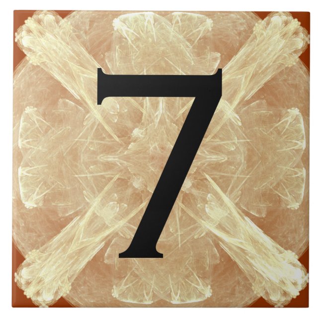 Numéro de maison avec le carreau de céramique de (Devant)