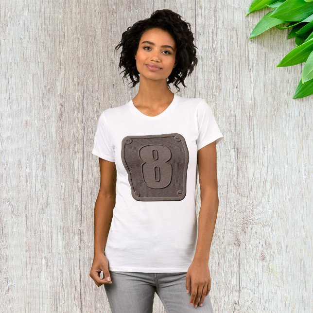 Numéro de métal Huit T-shirt femme (Créateur téléchargé)