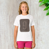 Numéro de métal Neuf T-shirt filles